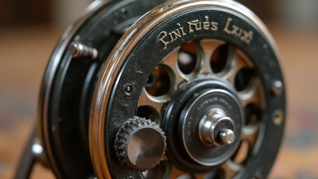 Vintage Orvis left-handed reel internal view