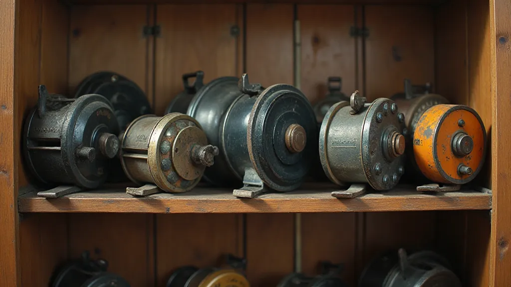 Collection of vintage fishing reels